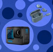 the ridge minimalist slim wallet, jlab go air pop bluetooth earbuds, anker usb c charger, gopro hero11 black, ultimate ears wonderboom 3,matter a19 e26 smart bulb