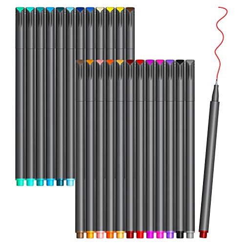 Fine-Point Colored Journaling Pens