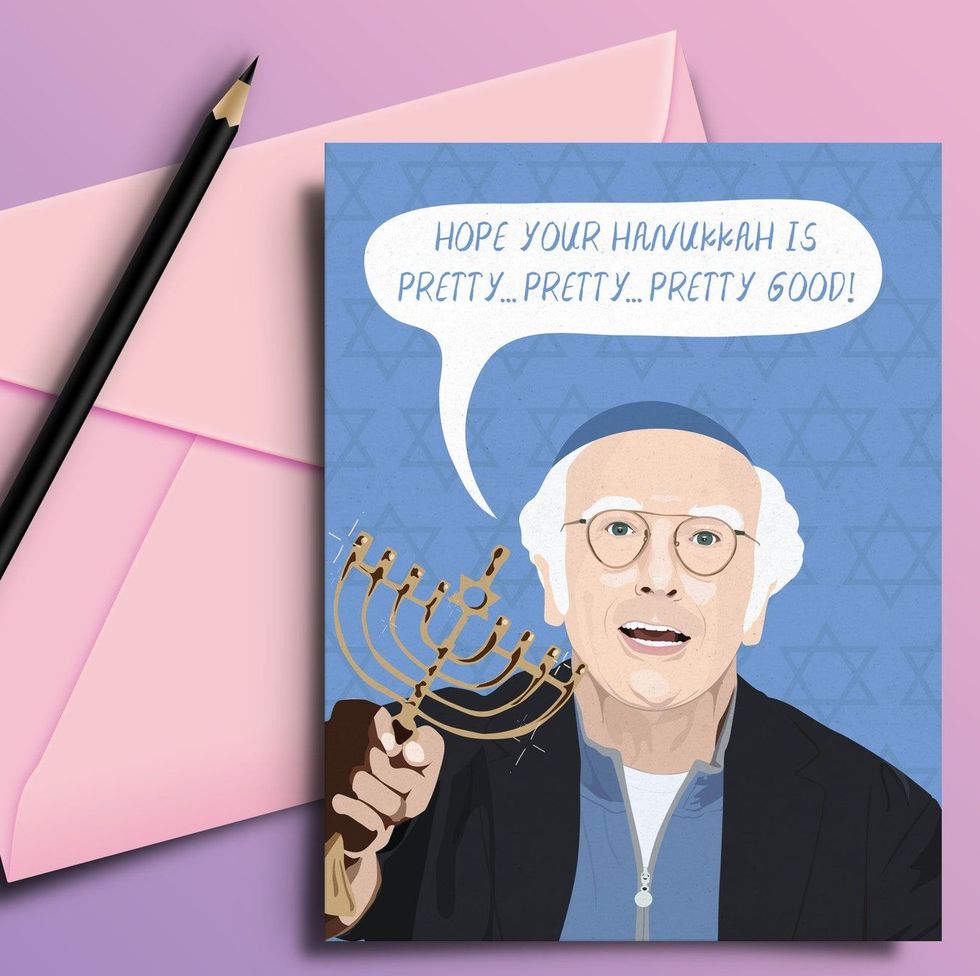 Larry David Hanukkah Card 