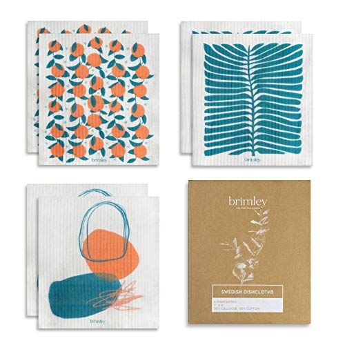 BrimleyReusable Swedish Dishcloths (Set of 6)