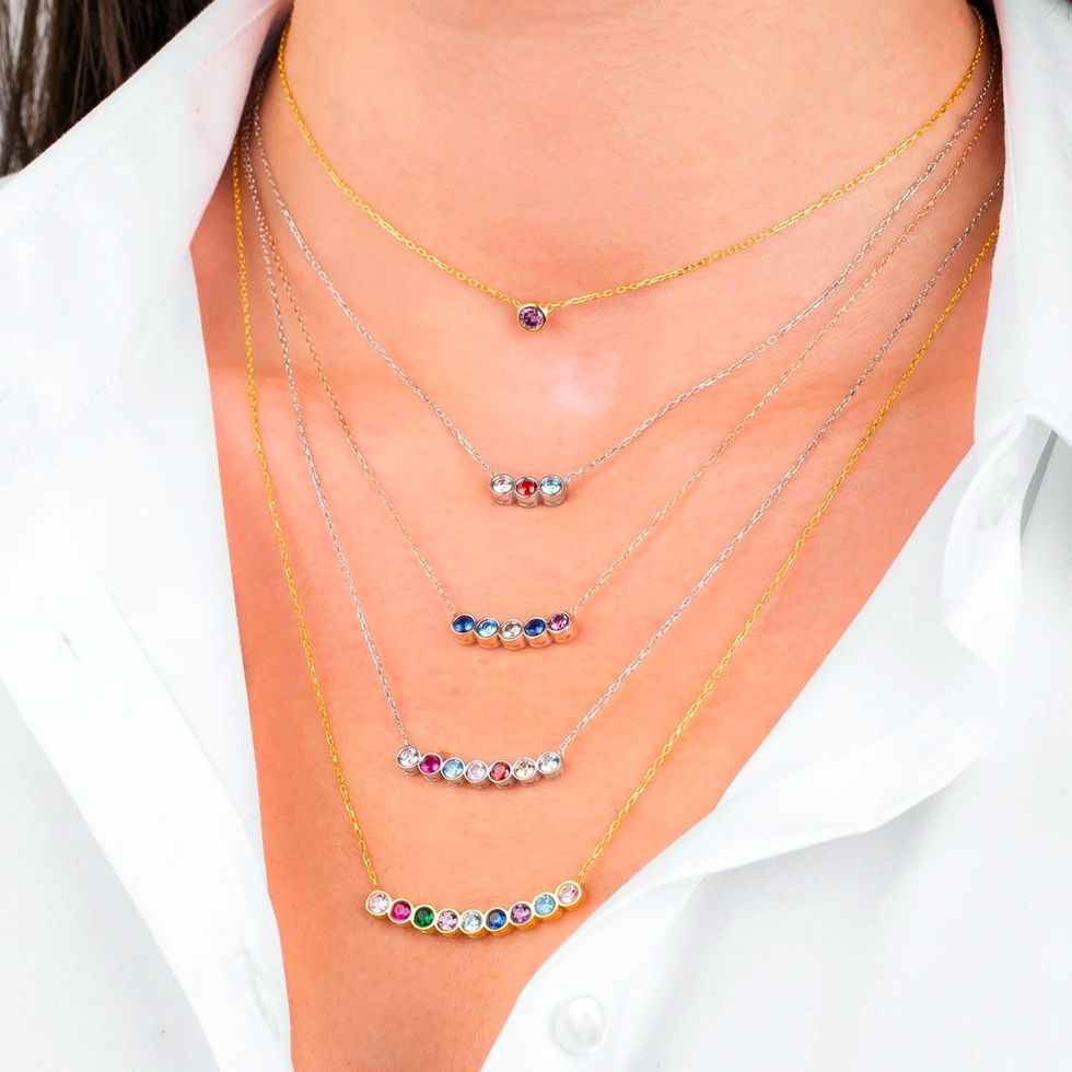 Family Birthstone Necklace