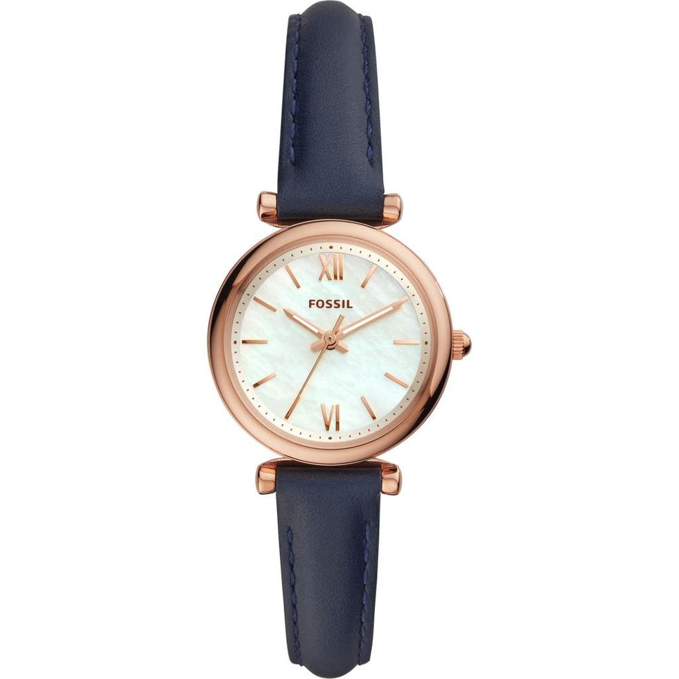  Mini Carlie Star Leather Strap Watch