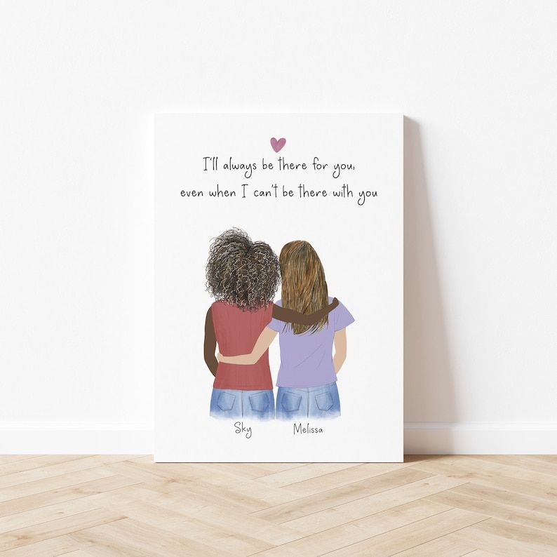 Personalized Best Friend Illustration