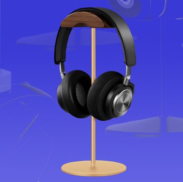 gold headphone stand