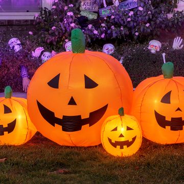 inflatable pumpkin halloween decor
