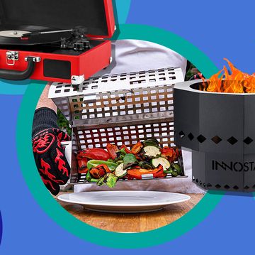 stitch fix, feals cbd skincare, record player, grill basket, innostage firepit