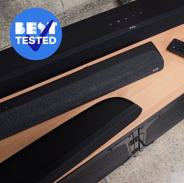 best tested tcl and polk sound bars on credenza with remote