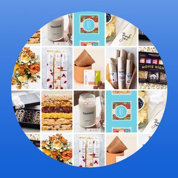cookies, thanks candle, sugarfina candy, bouquet, popcorn kit, chocolate covered pretzels, salami bouquet cookies, thanks candle, sugarfina candy, bouquet, popcorn kit, chocolate covered pretzels, salami bouquet
